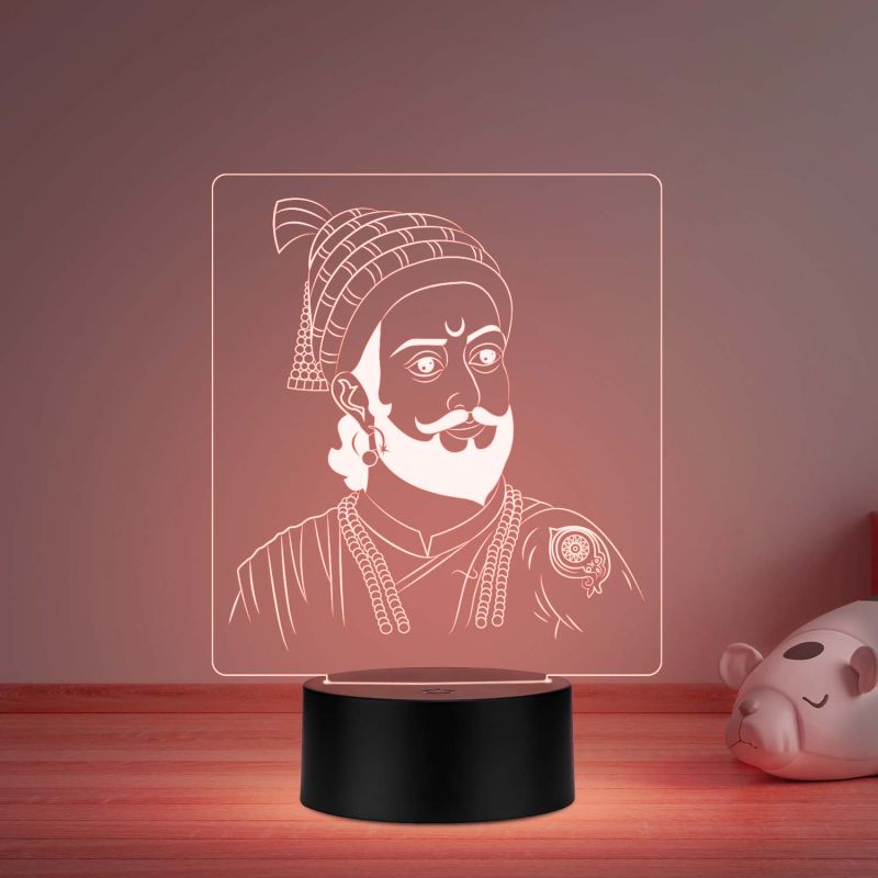 Chhatrapati Shivaji Maharaj Night lamp 7 Color Changing Light